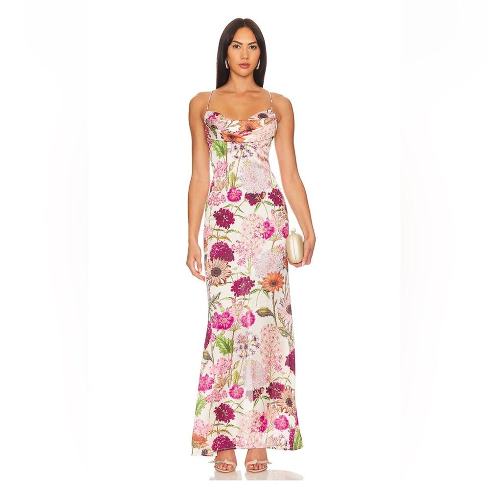Katie May Tara Gown in Pink Daisy - Picture 2 of 12
